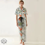 ​Tropical Silk Pajama Set -  QH Clothing