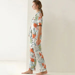 ​Tropical Silk Pajama Set -  QH Clothing