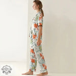 ​Tropical Silk Pajama Set -  QH Clothing