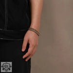 Fashion 18K Gold Plated/Steel Color Simple Bracelet -  QH Clothing