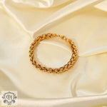 Fashion 18K Gold Plated/Steel Color Simple Bracelet -  QH Clothing