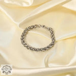 Fashion 18K Gold Plated/Steel Color Simple Bracelet -  QH Clothing