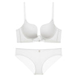 U-Shaped Push Up Bra Set - 70A / White - Clothing