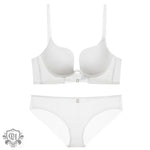 U-Shaped Push Up Bra Set - 70A / White - Clothing