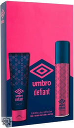 Umbro Defiant Gift Set 150ml Body Spray + 150ml Body Wash - Bath & Body