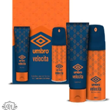 Umbro Velocita Gift Set 150ml Body Spray + 150ml Body Wash - Bath & Body