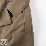 French Woolen Coat with Belt - QH Clothing