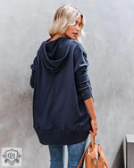 V-neck Hooded Batwing Sleeve Sweatshirt - QH Clothing