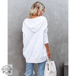 V-neck Hooded Batwing Sleeve Sweatshirt - QH Clothing