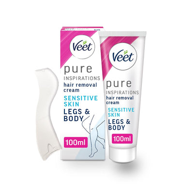 Veet Hair Removal Cream 100ml - For Sensitive Skin - Bath & Body