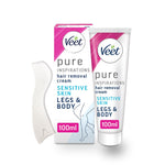 Veet Hair Removal Cream 100ml - For Sensitive Skin - Bath & Body