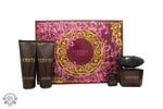 Versace Crystal Noir Gift Set 90ml EDT + 100ml Body Lotion + 100ml Shower Gel + 5ml EDT - Fragrance