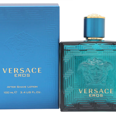 Versace Eros Aftershave Lotion 100ml Splash - Fragrance