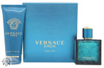 Versace Eros Presentset featuring 50ml EDT and 100ml shower gel in turquoise packaging