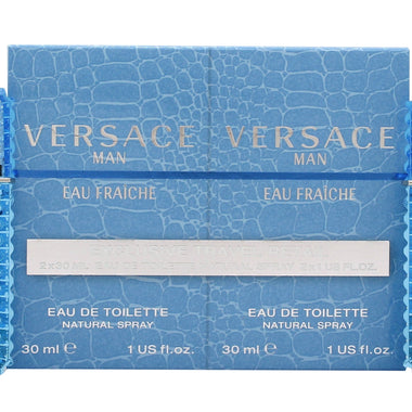 Versace Man Eau Fraiche Gift Set 2 x 30ml EDT Sprej - Fragrance