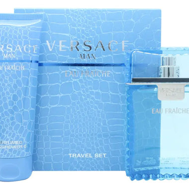 Versace Man Eau Fraiche Giftset featuring 100ml EDT and 100ml shower gel