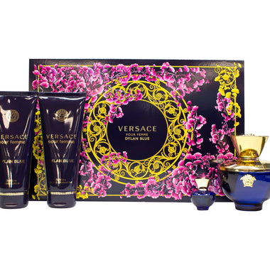 Versace Pour Femme Dylan Blue Presentset 100ml EDP + 5ml EDP + 100ml Duschgel + 100ml Body Lotion - Fragrance