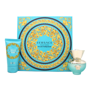 Versace Pour Femme Dylan Turquoise Gift Set 30ml EDT + 50ml Perfumed Body Gel - Fragrance