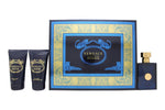 Versace Pour Homme Dylan Blue Presentset 50ml EDT + 50ml A/Shave Balm + 50ml Shower Gel - Quality Home Clothing| Beauty