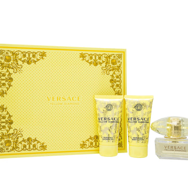 Versace Yellow Diamond 50ml EDT + 50ml Shower Gel + 50ml Body Lotion - Fragrance