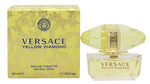 Versace Yellow Diamond Eau de Toilette 50ml Sprej with elegant packaging showcased