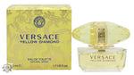 Versace Yellow Diamond Eau de Toilette 50ml Sprej with elegant packaging showcased