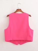 Vest Top Two-Piece Set - Clothing