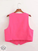 Vest Top Two-Piece Set - Clothing