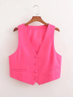 Vest Top Two-Piece Set - Clothing