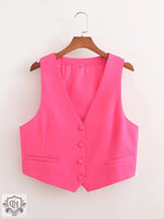 Vest Top Two-Piece Set - Clothing