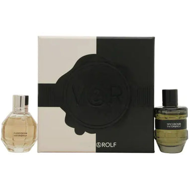 Viktor & Rolf Gift Set 7ml FlowerBomb EDP + 7ml Spicebomb EDT - Fragrance