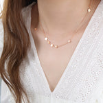 18K gold exquisite vintage star-shaped necklace with tassel design and versatile - QH Clothing