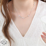 18K gold exquisite vintage star-shaped necklace with tassel design and versatile - QH Clothing