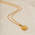 18K Gold Fashion Vintage Wings of Liberty Coin Pendant Necklace - QH Clothing