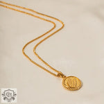 18K Gold Fashion Vintage Wings of Liberty Coin Pendant Necklace - QH Clothing