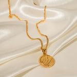 18K Gold Fashion Vintage Wings of Liberty Coin Pendant Necklace - QH Clothing