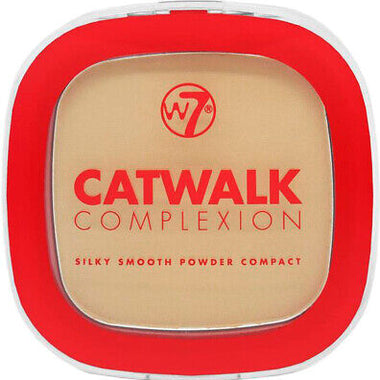 W7 Catwalk Complexion Silky Smooth Powder Compact 7g - Cosmetics