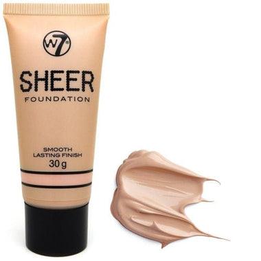 W7 Smooth Lasting Finish Sheer Foundation 30g - Cosmetics