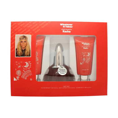 Whatever It Takes Kesha Gift Set 100ml EDP + 100ml Body Lotion + 100ml Shower Gel - Fragrance