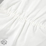 White Lantern Sleeve Two Piece Set - Clothing