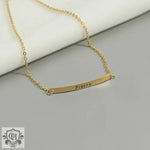 Exquisite and Fashionable Rectangle Card Customizable Name Design Simple Wind Bracelet -  QH Clothing