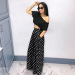 Personality Houndstooth Printed Flared Pants Wide Leg Casual Pants Autumn Winter Wide Leg Pants Plus Size - Quality Home Clothing| Beauty