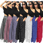 Personality Houndstooth Printed Flared Pants Wide Leg Casual Pants Autumn Winter Wide Leg Pants Plus Size - Quality Home Clothing| Beauty