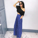 Personality Houndstooth Printed Flared Pants Wide Leg Casual Pants Autumn Winter Wide Leg Pants Plus Size - Quality Home Clothing| Beauty