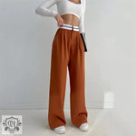 Spring Summer High Waist Straight Pants Casual Loose Trousers Women Clothing All Match Work Pant Wide Leg Pants Women - Quality Home Clothing| Beauty