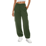 Wide Leg Elastic Waist Sweatpants - QH Clothing