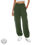 Wide Leg Elastic Waist Sweatpants - QH Clothing