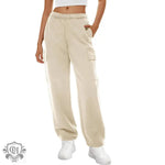 Wide Leg Elastic Waist Sweatpants - QH Clothing