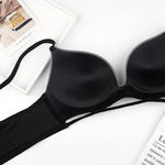 Wireless Glossy Push-Up Bra - QH Clothing