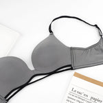 Wireless Glossy Push-Up Bra - QH Clothing